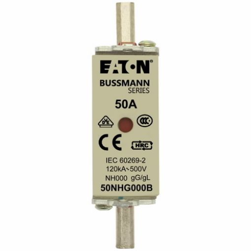 Εικόνα της 50NHG000B Ασφάλεια Μαχαιρωτή (BOX), NH000, 50A, gG/gL, 500V AC