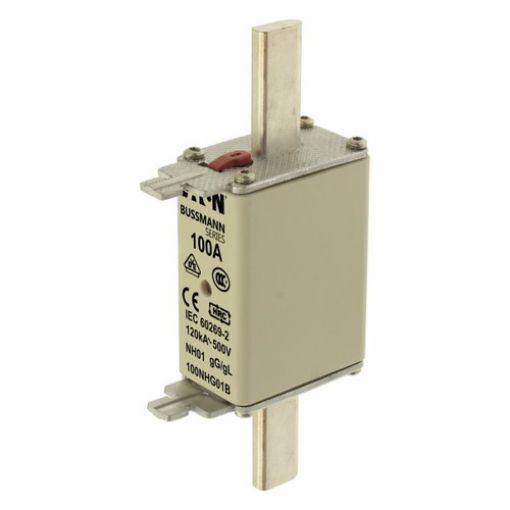 Εικόνα της 100NHG01B Ασφάλεια Μαχαιρωτή (BOX), NH01, 100A, gG/gL, 500V AC