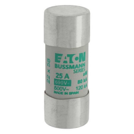 Εικόνα της C22M25 Ασφάλεια Κυλινδρική 22x58mm, 25A, aM, 690V AC