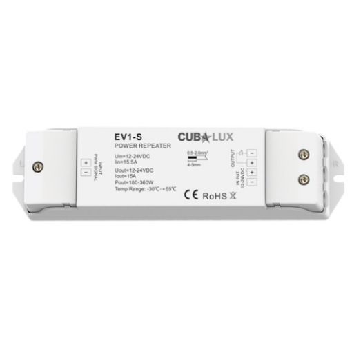 Picture of Signal Amplifier for Monochrome LED Strip 1x15A 12/24Vdc 130938