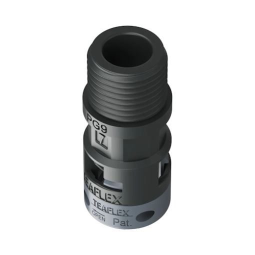 Picture of PG9 Cable Gland for Spiral Φ7 IP66 Black 6BSM07P09