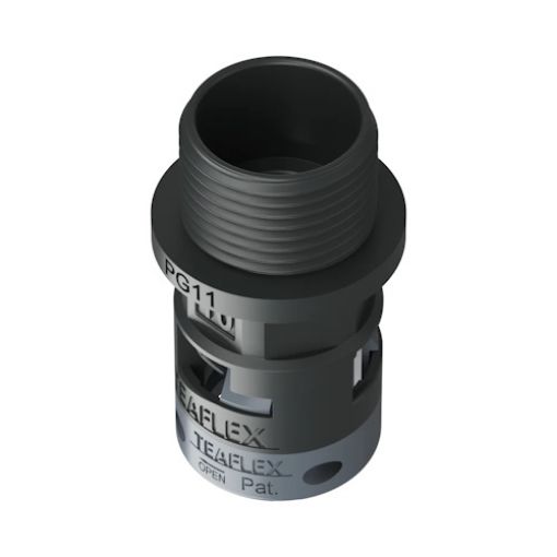 Picture of PG11 Cable Gland for Spiral Φ10 IP66 Black 6BSM10P11