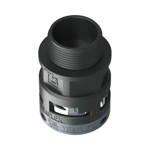 Picture of PG21 Cable Gland for Spiral Φ23 IP66 Black 6BSM23P21