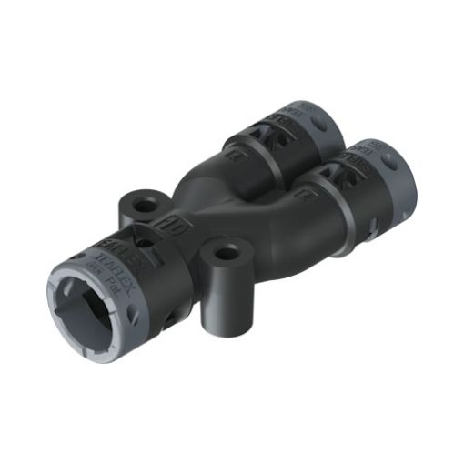Picture of Y-branch for Spiral Φ10 to 2 Φ7 IP66 Black 6BY100707