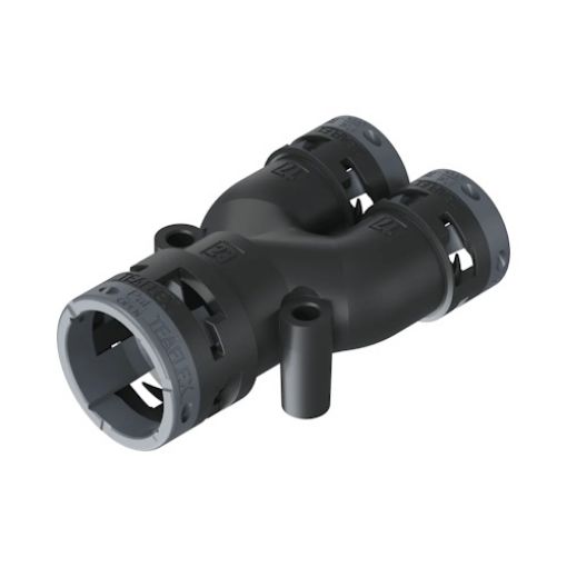 Picture of Y-branch for Spiral Φ23 to 2 Φ17 IP66 Black 6BY231717
