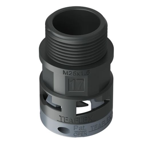 Εικόνα της Ρακόρ M25x1.5 για Σπιράλ Φ17 IP66 Μαύρο 6BSM17M25