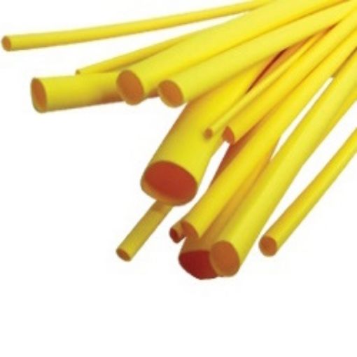 Picture of Heat shrink Φ25/12.5mm 1m Yellow CB-1000 CYG