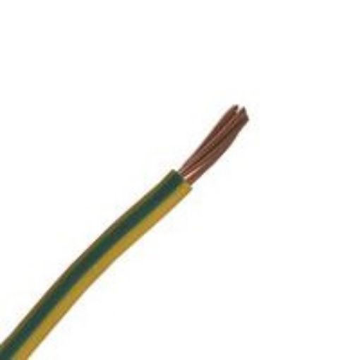 Εικόνα της Καλώδιο H07V-R (NYA) 10mm² Κιτρινοπράσινο