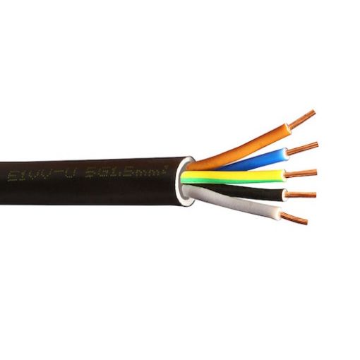 Εικόνα της Καλώδιο E1VV-U (NYY) 5G1.5mm²