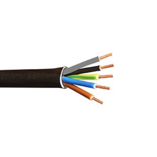 Εικόνα της Καλώδιο E1VV-U (NYY) 5G2.5mm² Στροφείο