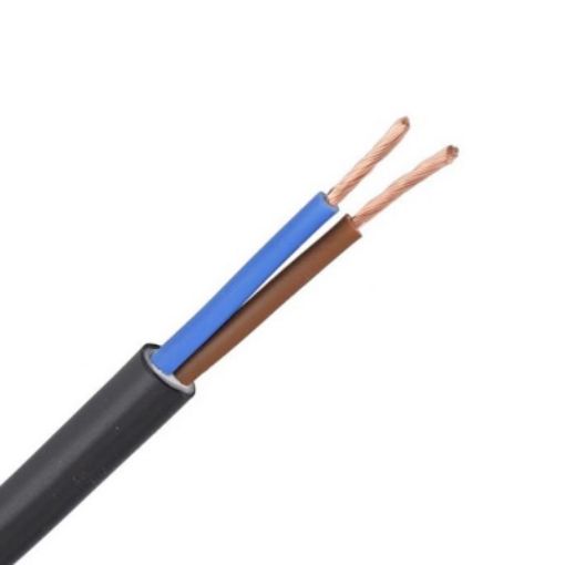 Εικόνα της Καλώδιο Εύκαμπτο H05VV-F (NYLHY) 2x0.75mm² Μαύρο