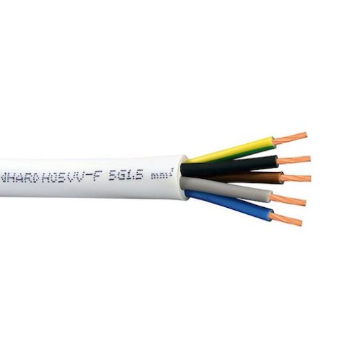 Εικόνα της Καλώδιο Εύκαμπτο H05VV-F (NYMHY) 5G1.5mm²