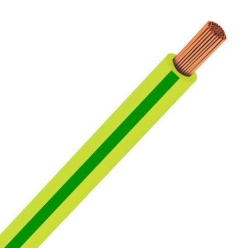 Εικόνα της Καλώδιο H05V-K (NYAF) 0.50mm² Κιτρινοπράσινο