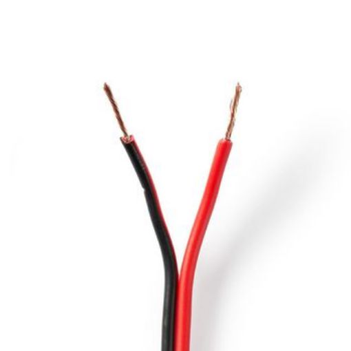 Εικόνα της Καλώδιο Ηχείων 2x0.75mm² Κόκκινο-Μαύρο CCA