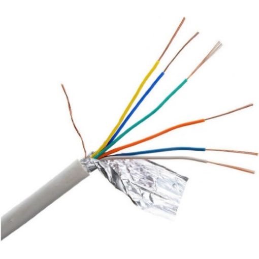 Εικόνα της Καλώδιο Συναγερμού 6x0.22mm² Χαλκού με Φύλλο Αλουμινίου LiY(st)Y