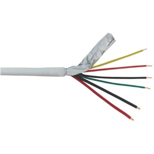 Εικόνα της Καλώδιο Συναγερμού 4x0.22mm²+2x0.50mm² Χαλκού με Φύλλο Αλουμινίου LiY(st)Y