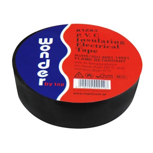 Picture of Insulating Tape Black 0.13mmx19mmx20Y WONDER