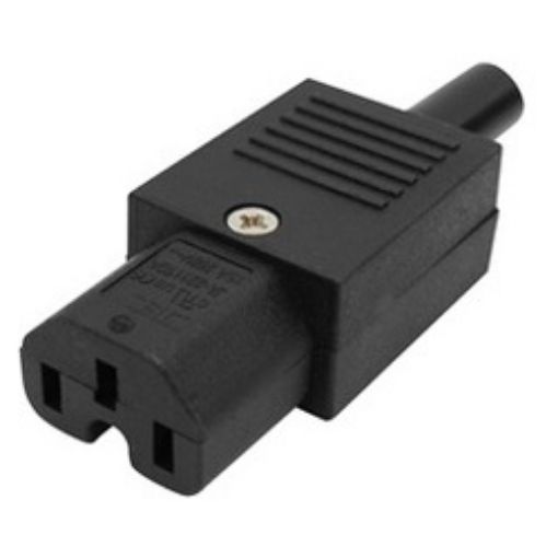 Picture of Computer AC Female Cable Plug 3P (Grooved) 15A/250V UL AC-7020A ULTIMAX