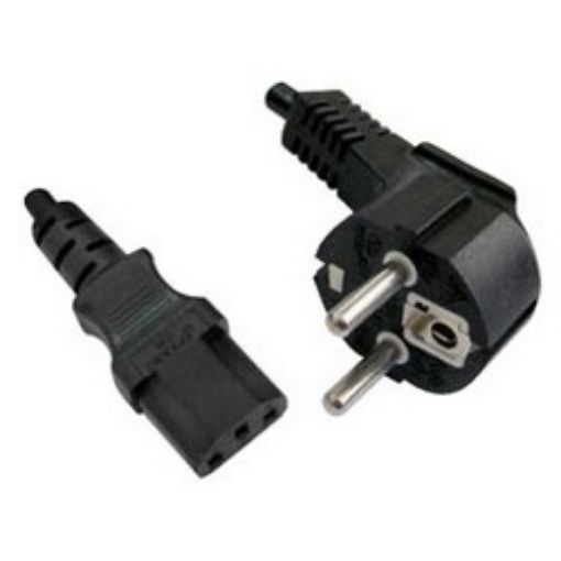 Picture of Computer Power Cable 3x0.75mm² 2m Straight Black YUN