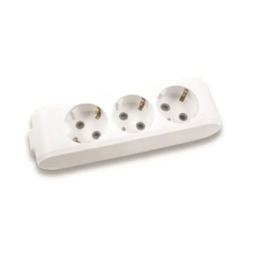 Picture of WLTB04302WH 3-Socket Power Strip without Cable White