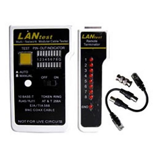Picture of Structured Cabling Tester (UTP, FTP, Coaxial) Dual Display 12-25-055 COMP