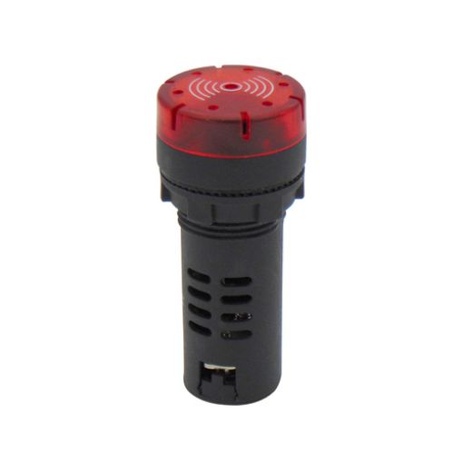 Picture of Buzzer with lamp Φ22 230VAC 80dB LED Red Flash AD22-22MSD XND