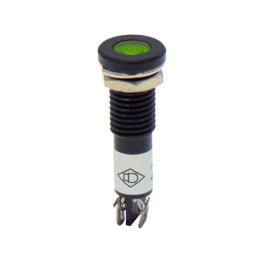 Εικόνα της Ενδεικτική Λυχνία Φ12 Πράσινη 24VAC/DC LED με Faston AD22C-12D XND
