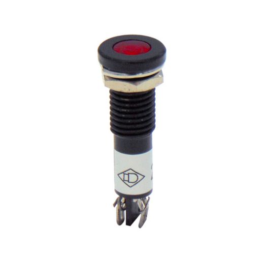 Εικόνα της Ενδεικτική Λυχνία Φ12 Κόκκινη 24VAC/DC LED με Faston AD22C-12D XND