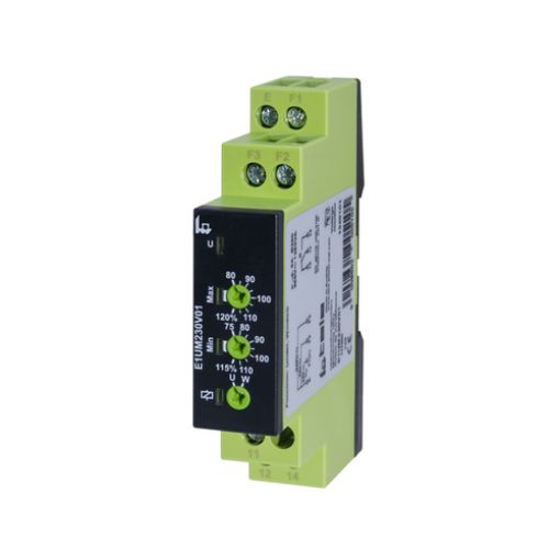 Εικόνα της E1UM230V01 Επιτηρητής Τάσης Ράγας 1Φ 24DC/24AC/230AC TELE HAASE