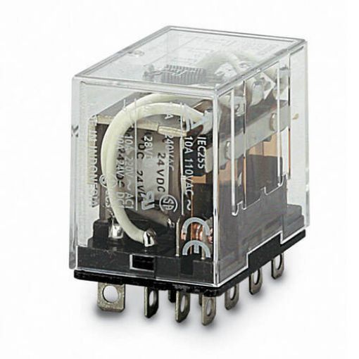 Picture of LY4 220VAC Microrelay 14 Feet 4C/O 10A