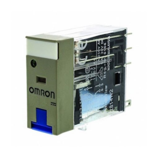 Picture of G2R-2-SNDI 24VDC(S) Microrelay 8 Pins 2C/O 5A with Led+Test Button+Diode