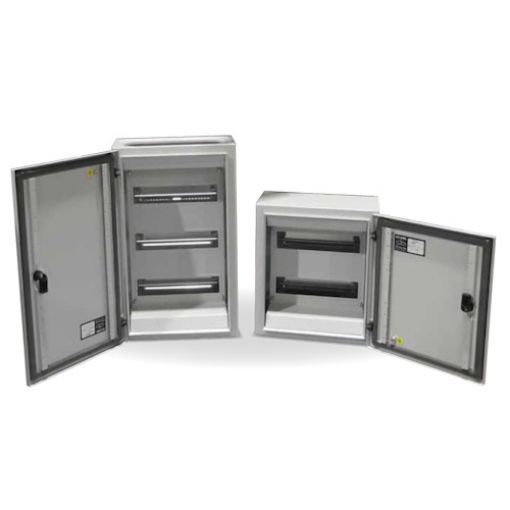 Εικόνα της Πίνακας Επίτοιχος Μεταλλικός 4x25 IP65 Διάφανη Πόρτα ΚΒΣ 6062-4ΤΖ