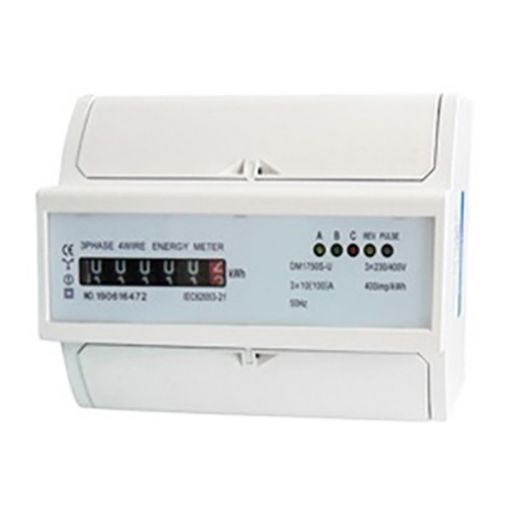 Picture of DM1750S-U Kilowatt-hour meter KWh Analogue Rail 3P 10-100A DQN