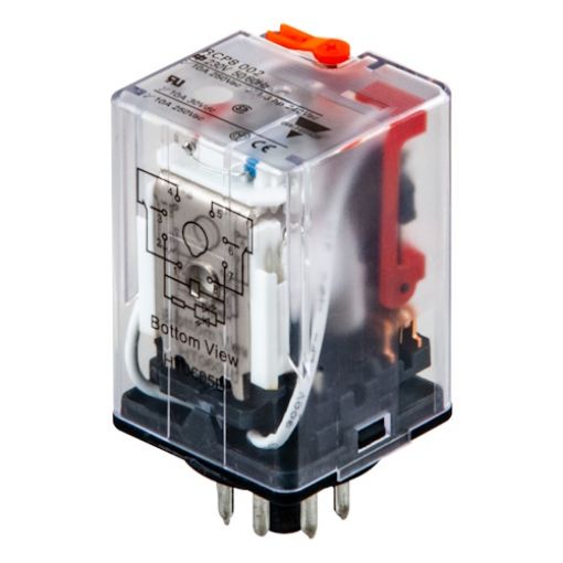 Picture of 8-Pin Lamp Type Relay 230VAC 2C/O 10A RCP8002230VAC