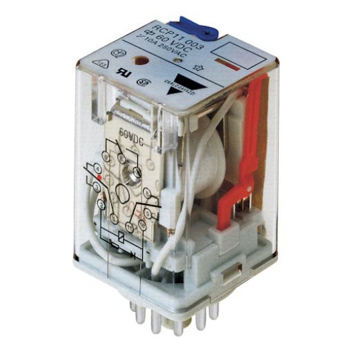 Picture of 11 Pin Lamp Type Relay 12VDC 3C/O 10A RCP1100312VDC
