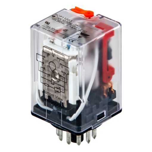 Picture of 11-Pin Lamp Type Relay 115/120VAC 3C/O 10A RCP11003115/120VAC