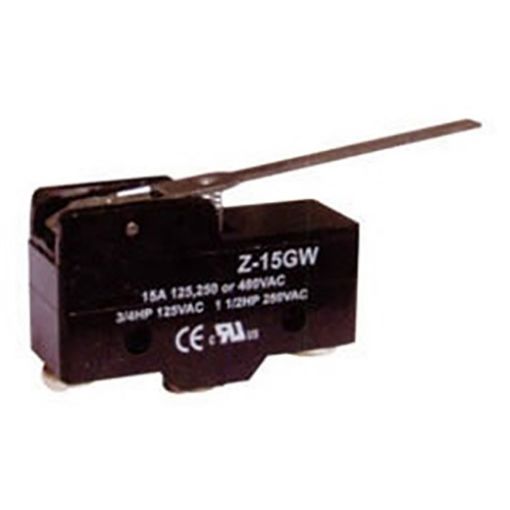 Picture of Mini Limit Switch with Long Blade Plain 15A 125/250VAC Z-15GW-B
