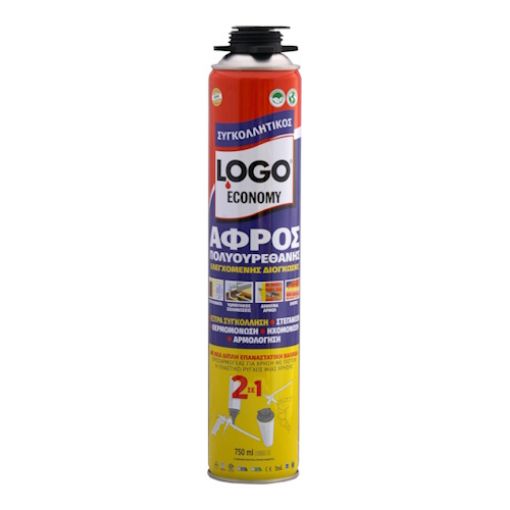 Εικόνα της Αφρός Πολυουρεθάνης 750ml Economy PU Συγκολλητικός