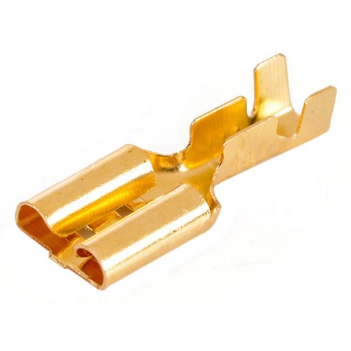 Picture of Bare Female Slide Terminal 6.3-2.5 Copper With Safety (1301650)