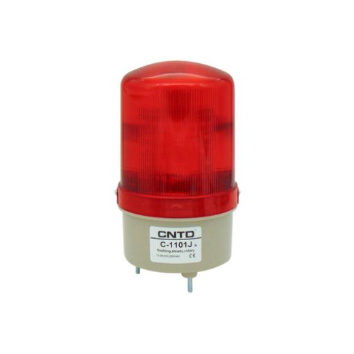 Εικόνα της Φαροσειρήνα LED Κόκκινη 12/24VDC&230VAC 155x85mm Multifunction C-1101J CNTD