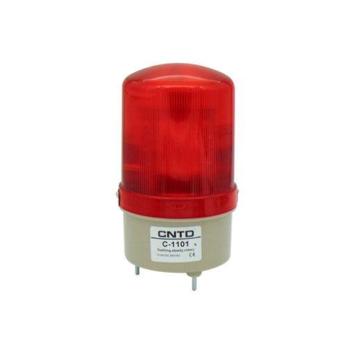 Picture of LED Beacon Red 12/24VDC&230VAC 155x85mm Multifunction C-1101 CNTD