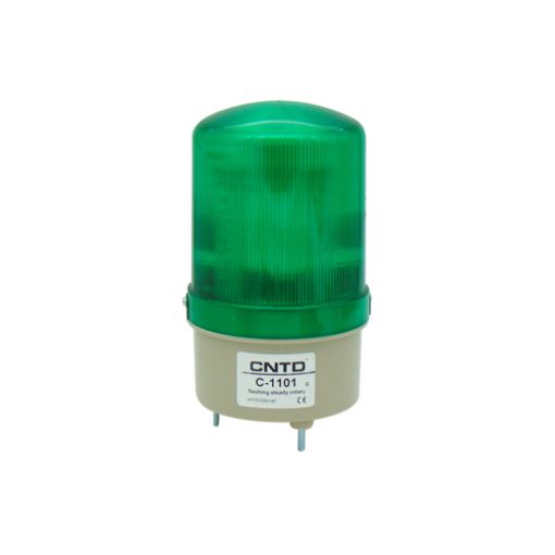 Εικόνα της Φάρος LED Πράσινος 24VDC&230VAC 155x85mm Multifunction C-1101 CNTD