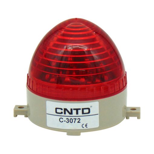 Picture of LED Strobe Beacon Red 230VAC 85x75mm C-3072 CNTD