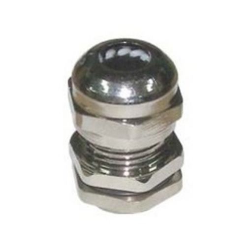 Εικόνα της Στυπιοθλίπτης Μεταλλικός PG9 (4-8mm) με Φλάντζα και Παξιμάδι CHS