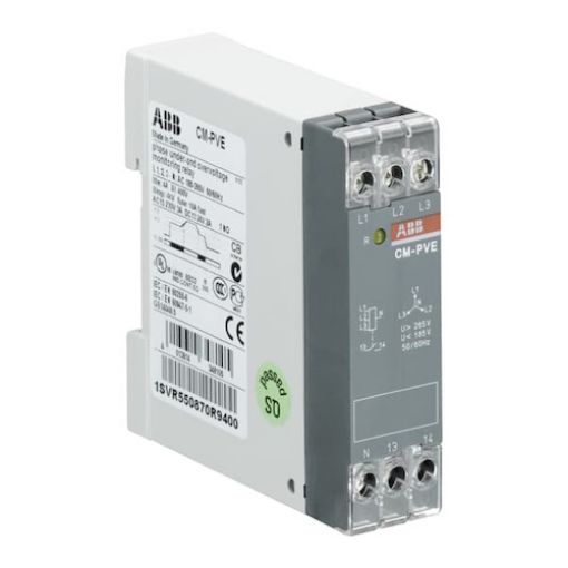 Picture of CM-PVE Voltage Monitor 1/3Φ 3P+N Phase/Neutral Loss Without Adjustments 1NO 4A