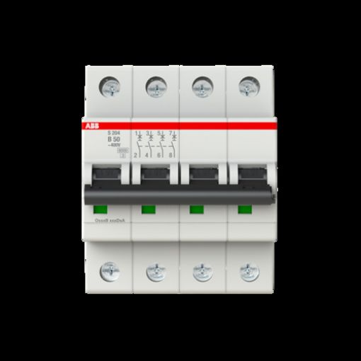 Εικόνα της S204-B50 Μικροαυτόματος Διακόπτης 4P 50A B 6kA