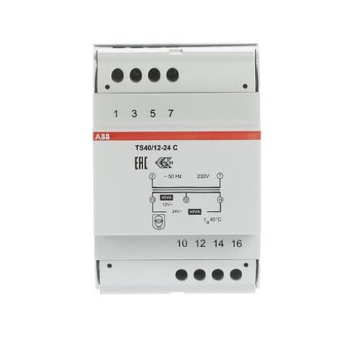 Picture of TS40/12-24C Rail Mount Transformer 230V/12-24V 40VA