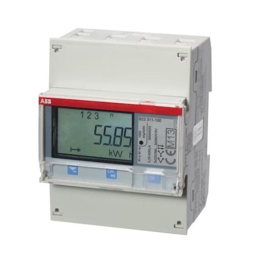 Picture of B23-311-100 Three-Phase Electronic Energy Meter Direct Connection 65A (SILVER)