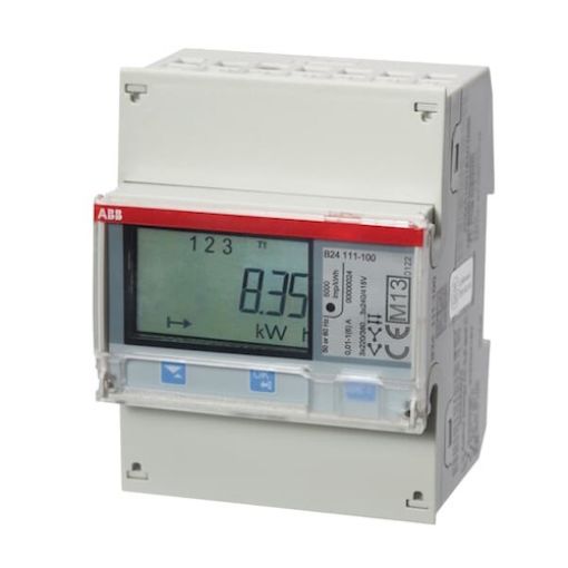 Picture of B24 111-100 Three-Phase Electronic Energy Meter Through Voltage Transducer (STEEL)