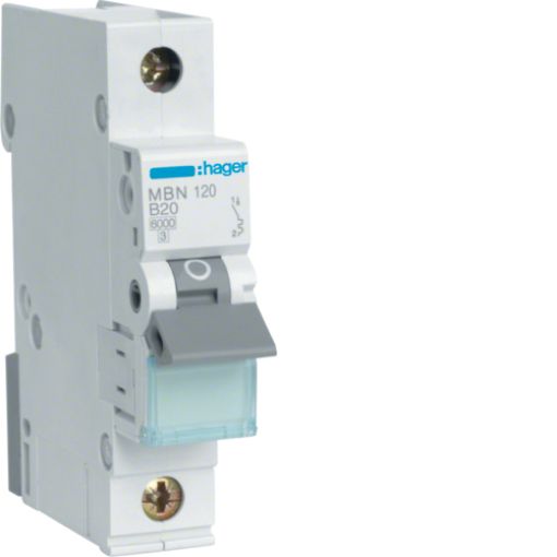 Picture of MBN120 Miniature Circuit Breaker 1P 20A B 6kA